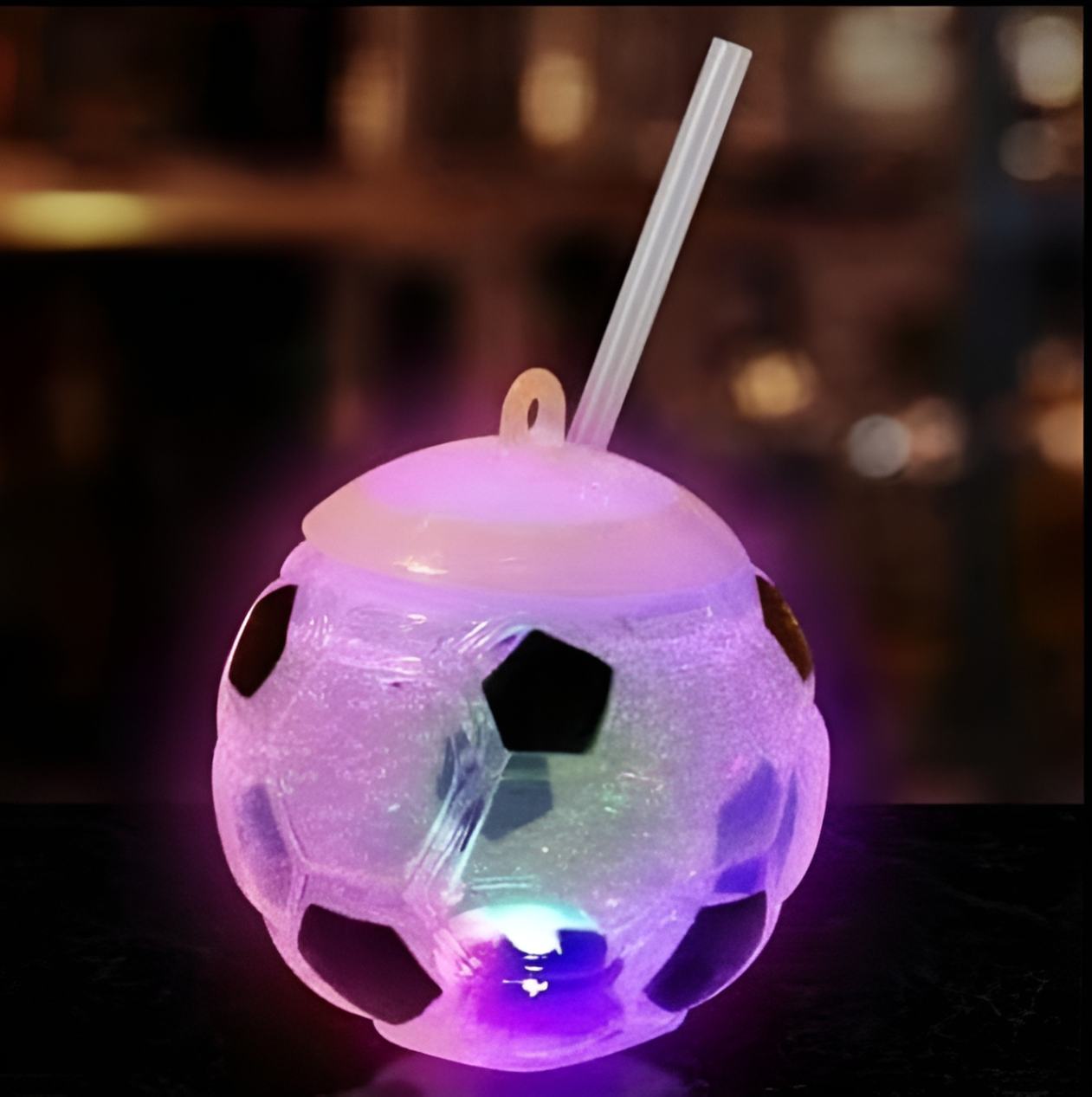 Soccer Party Cups with Straw